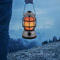 Japan Korea Best Selling Antique Flicker Flame COB Hanging AA/USB Rechargeable Plastic Led Lantern For Outdoor Camping Hiking